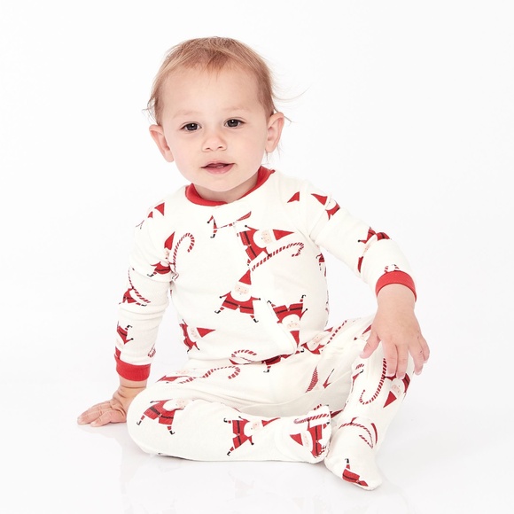 Smiley Santa Organic Cotton Pajama- PBK - Picture 1 of 8